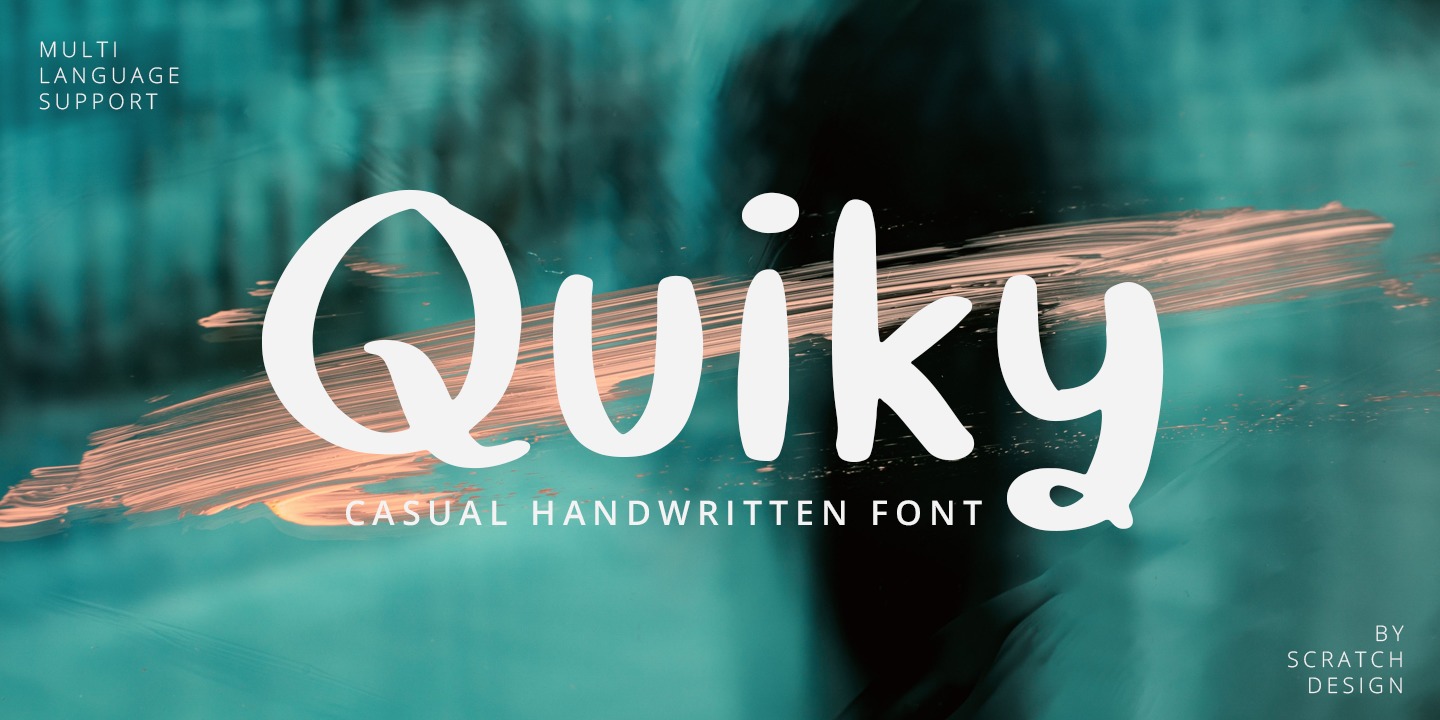 Пример шрифта Quiky #1